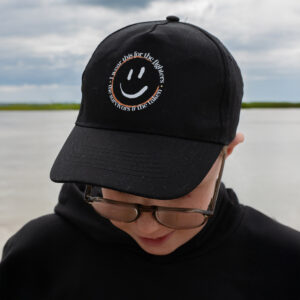 Smile2Support Black Cap - Kids