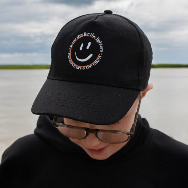 Smile2Support Black Cap - Kids