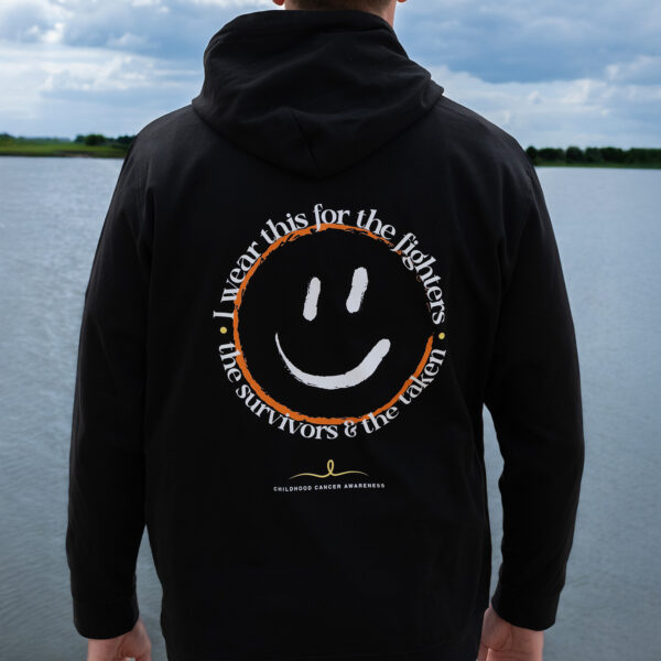 Smile2Support Black Hoodie - Kids - Afbeelding 3