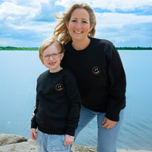 Smile2Support Black Sweater - Adult