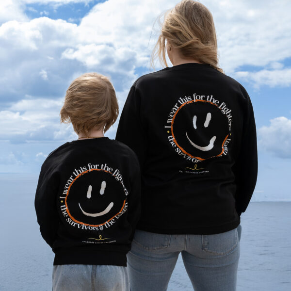 Smile2Support Black Sweater - Kids - Afbeelding 3