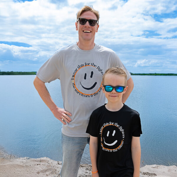 Smile2Support Heather Grey Sportshirt - Adult
