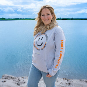 Smile2Support Oxford Grey Hoodie - Adult