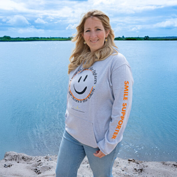 Smile2Support Oxford Grey Hoodie - Adult