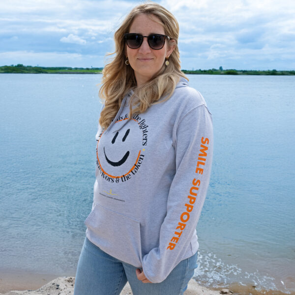 Smile2Support Oxford Grey Hoodie - Adult - Afbeelding 2