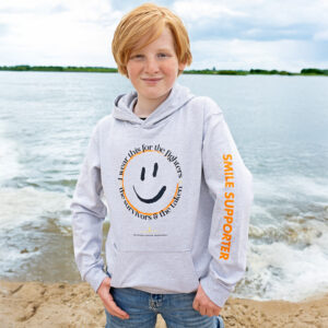Smile2Support Oxford Grey Hoodie - Kids