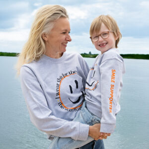 Smile2Support Oxford Grey Sweater - Adult