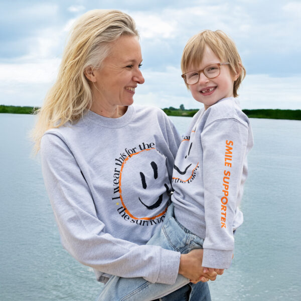 Smile2Support Oxford Grey Sweater - Kids - Afbeelding 2