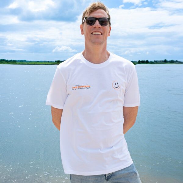 Smile2Support White T-shirt - Adult