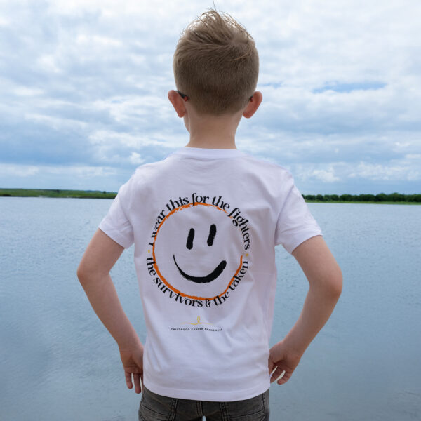 Smile2Support White T-shirt – Kids - Afbeelding 3